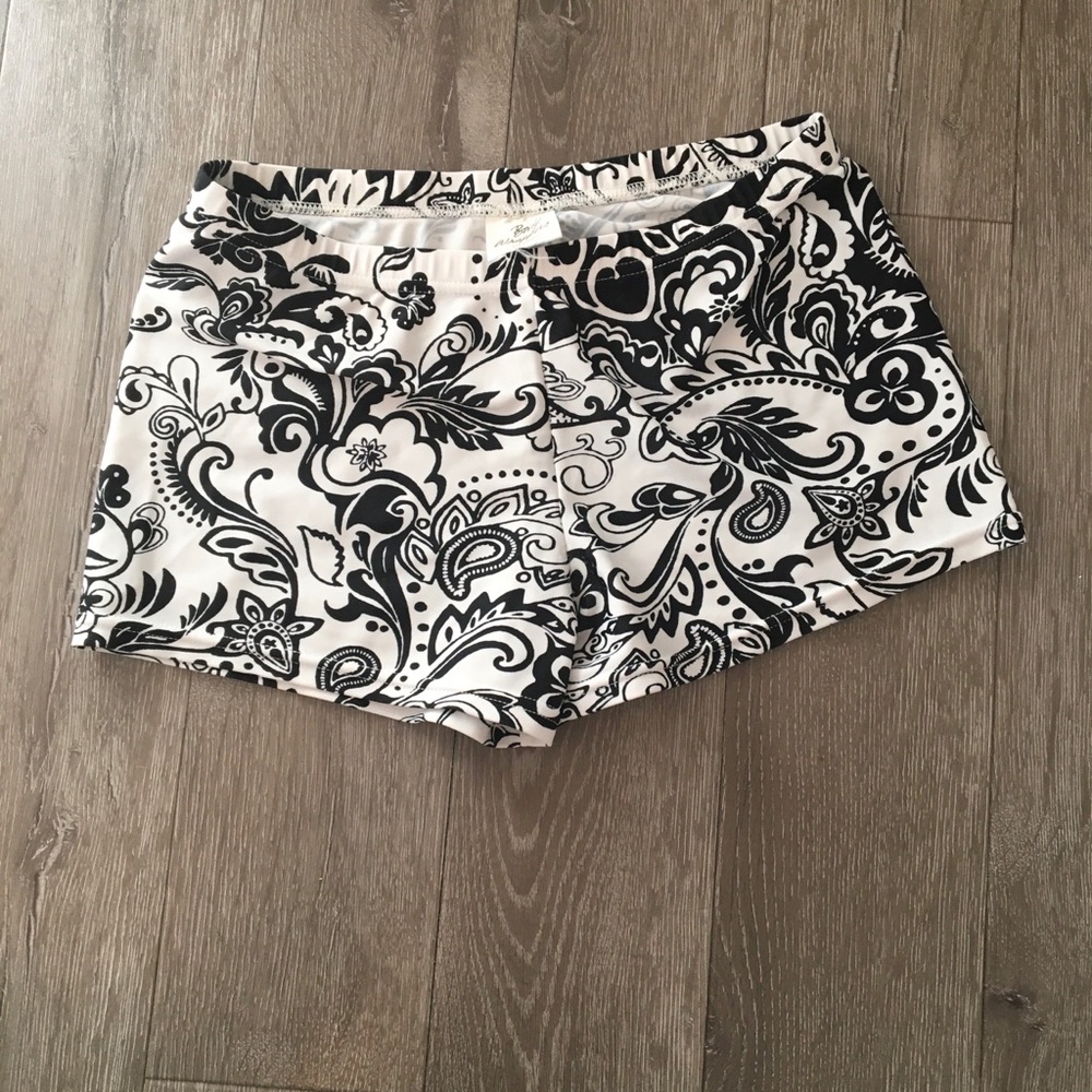 Floral dancer shorts